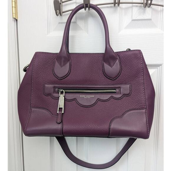 Marc Jacobs Crossbody Satchel Gotham Bag Leather Office Business Casual School - Picture 2 of 16